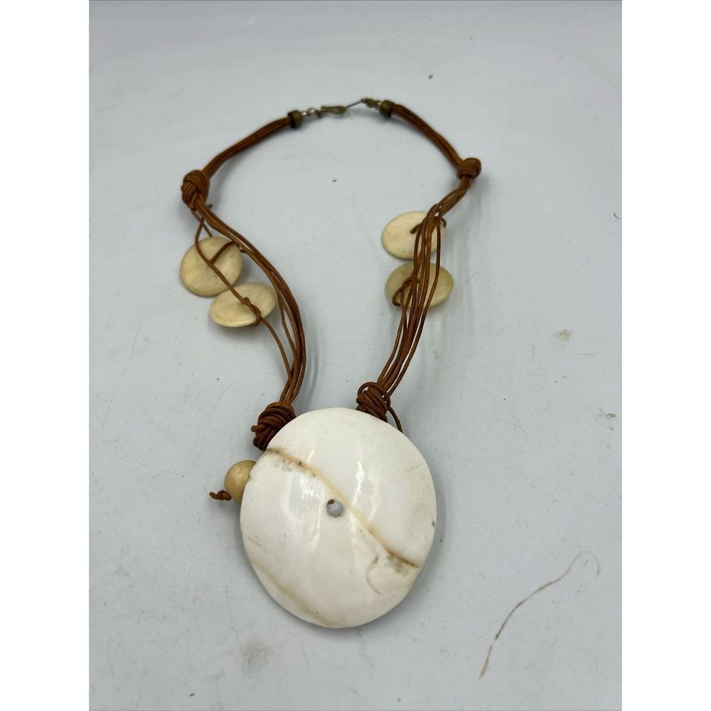 Unique Boho Shell Beach Knocker Statement Knotted… - image 3